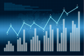 3D visualization of predictive modeling network showing interconnected data nodes