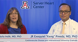 Keng Pineda, MD, PhD discussing cardiovascular research training