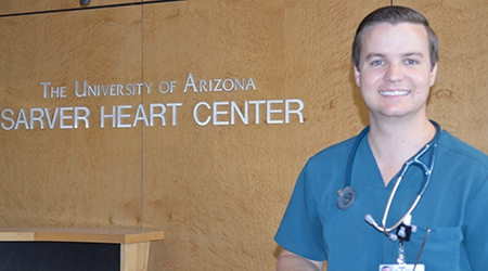 Colin Anderson, MD, Hall Award recipient for excellence in cardiac care unit