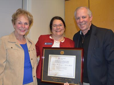 Mary Anne Fay, Dr. Nancy Sweitzer, President Robert Robbins