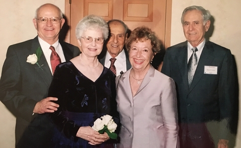 Gordon A. Ewy, MD, Distinguished Endowed Chair of Cardiovascular Medicine. Pictured from left: Dr. Ewy, Priscilla Ewy, and Victor, Patricia and Robert Arida.