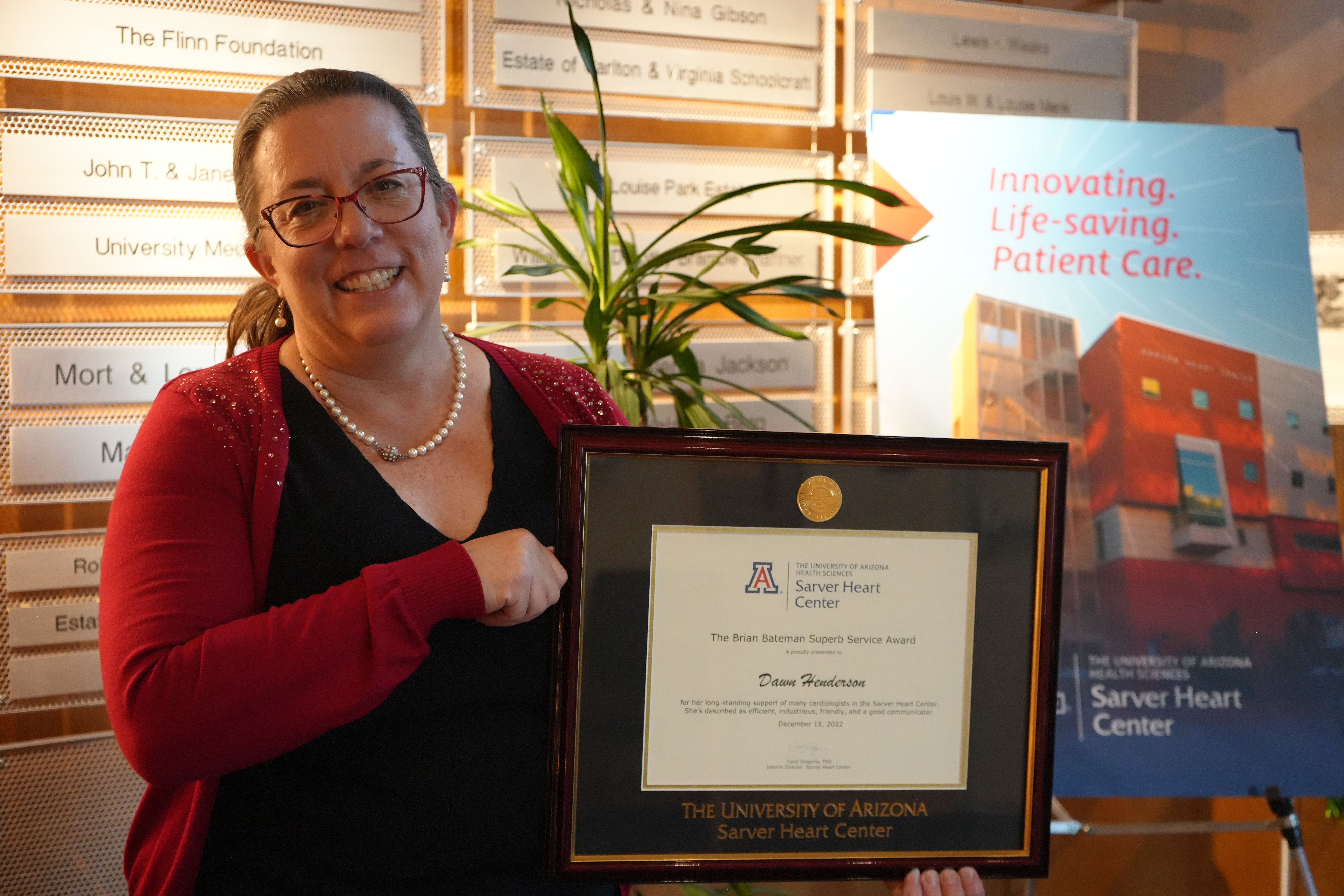 Dawn Henderson, recipient of 2022 Bateman Superb Service Award